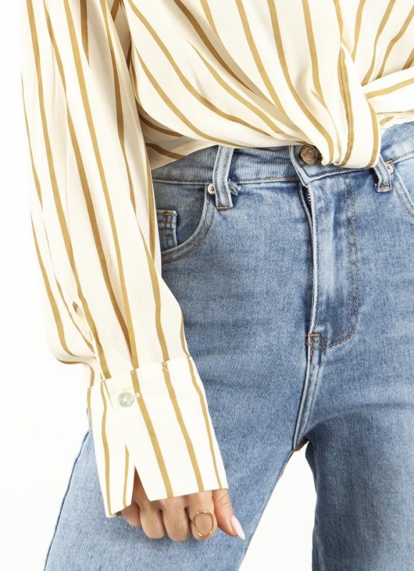 Camisa crop rayas