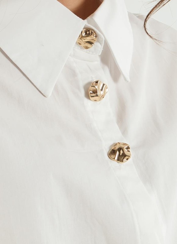 Camisa botones dorados