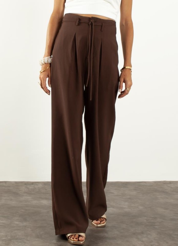 Pantalón pinzas lazada