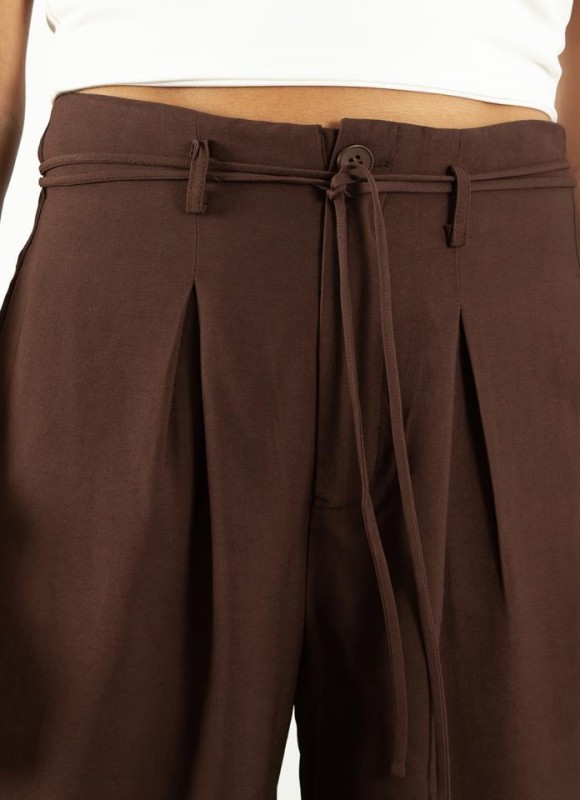 Pantalón pinzas lazada