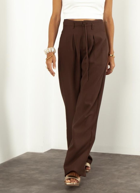Pantalón pinzas lazada