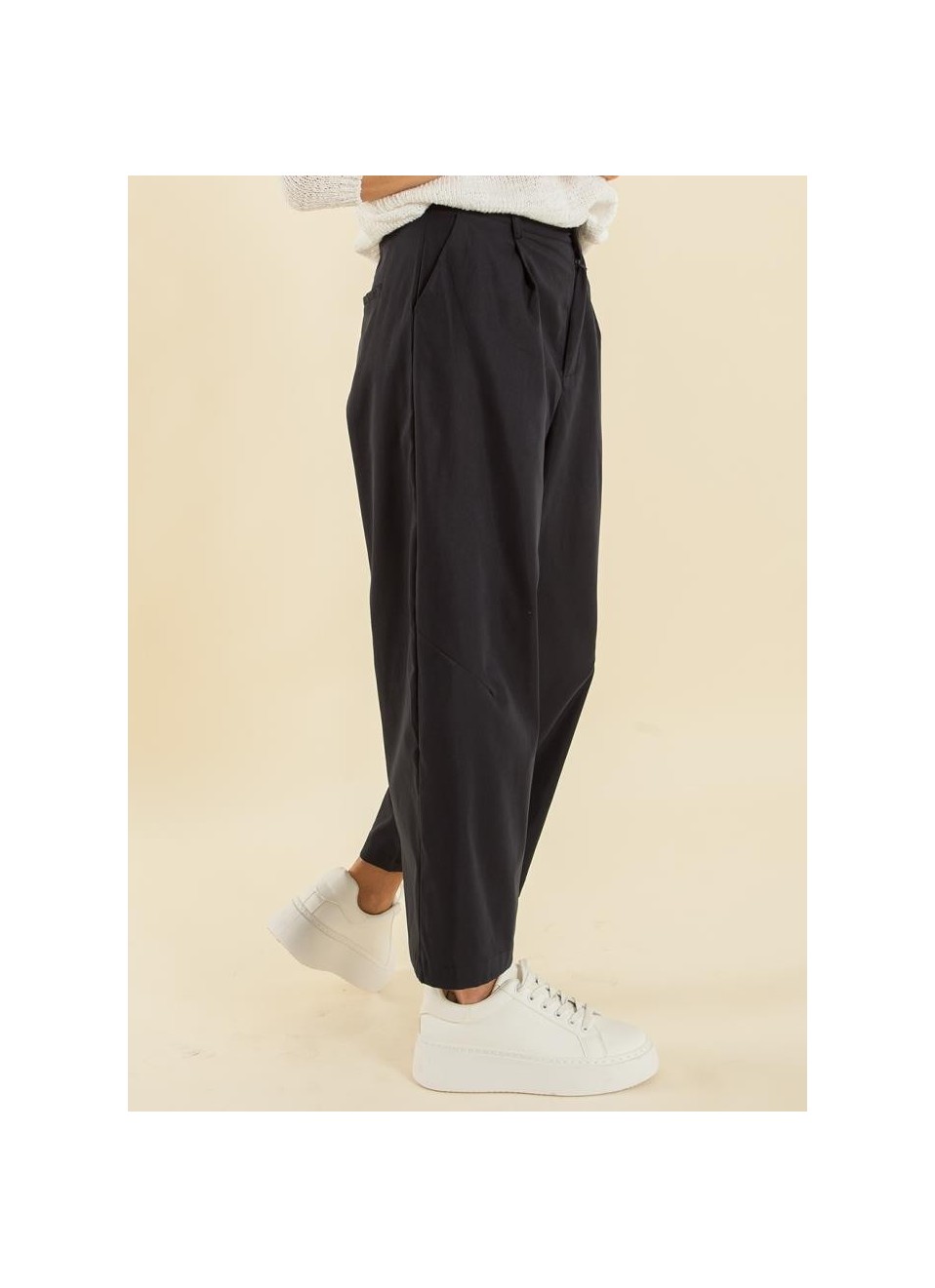 Pantalón culotte pinzas