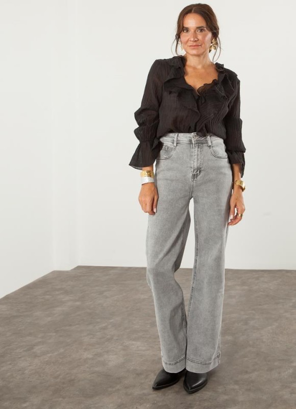 CAMISA VOLANTES TRANSPARENCIAS