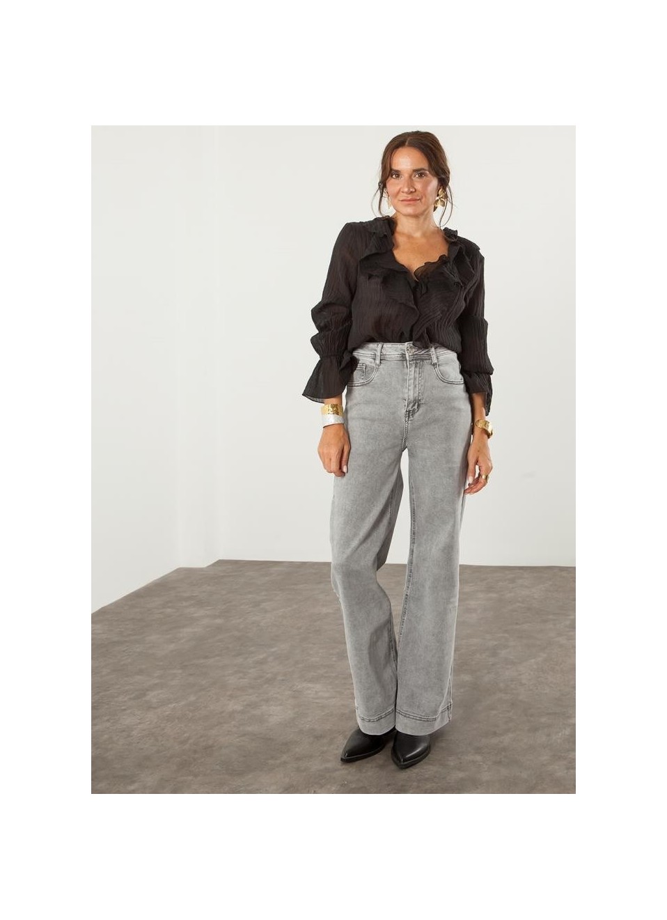 CAMISA VOLANTES TRANSPARENCIAS