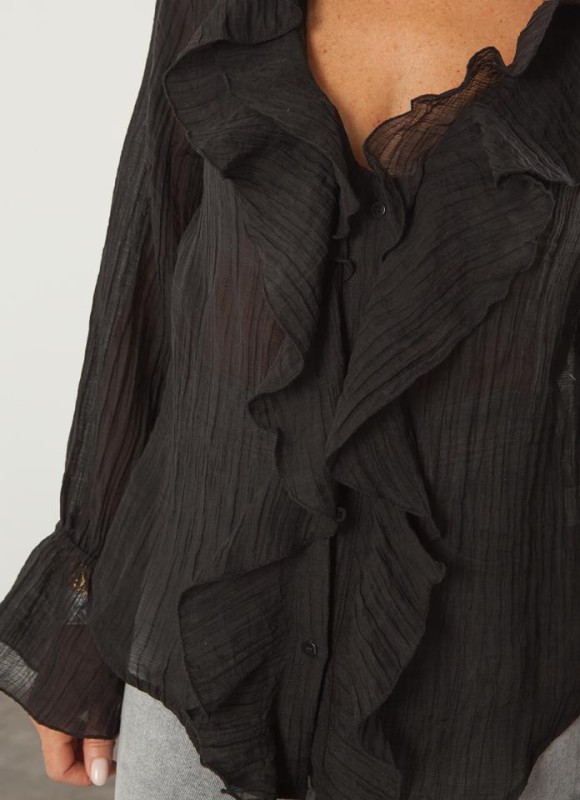 CAMISA VOLANTES TRANSPARENCIAS