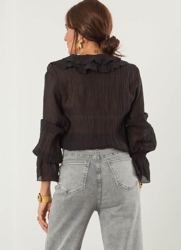 CAMISA VOLANTES TRANSPARENCIAS