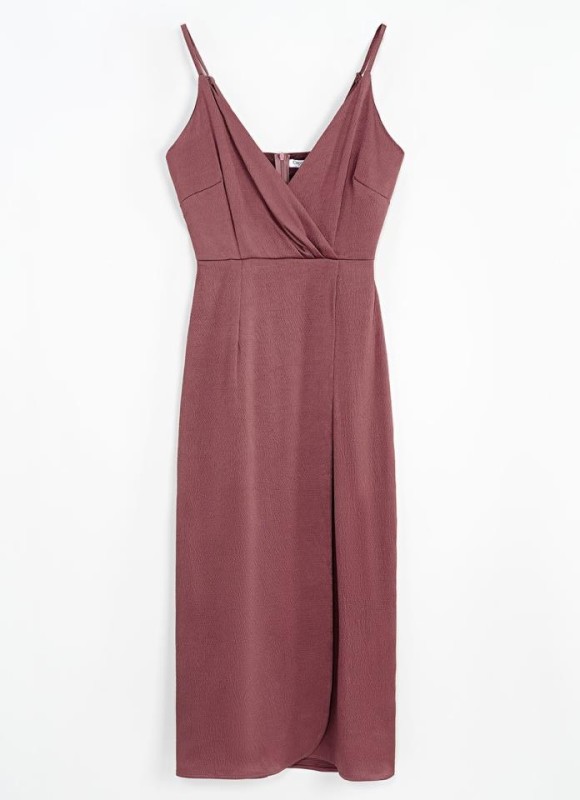Vestido tirantes escote cruzado