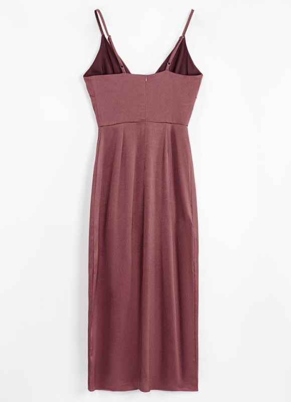 Vestido tirantes escote cruzado