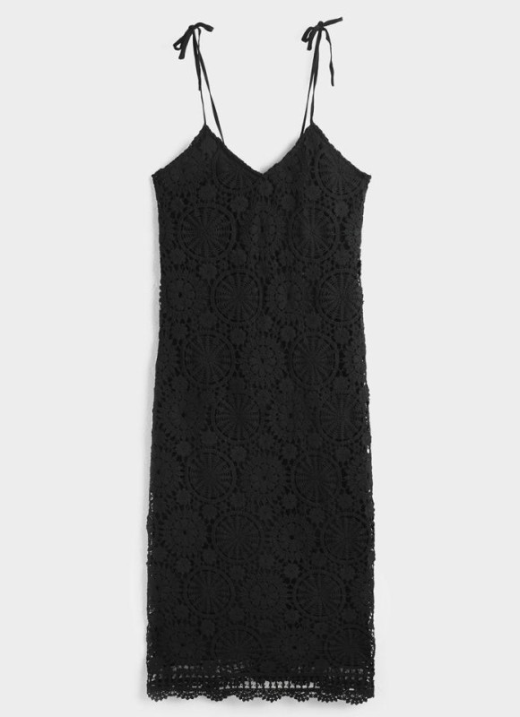 Vestido crochet atado