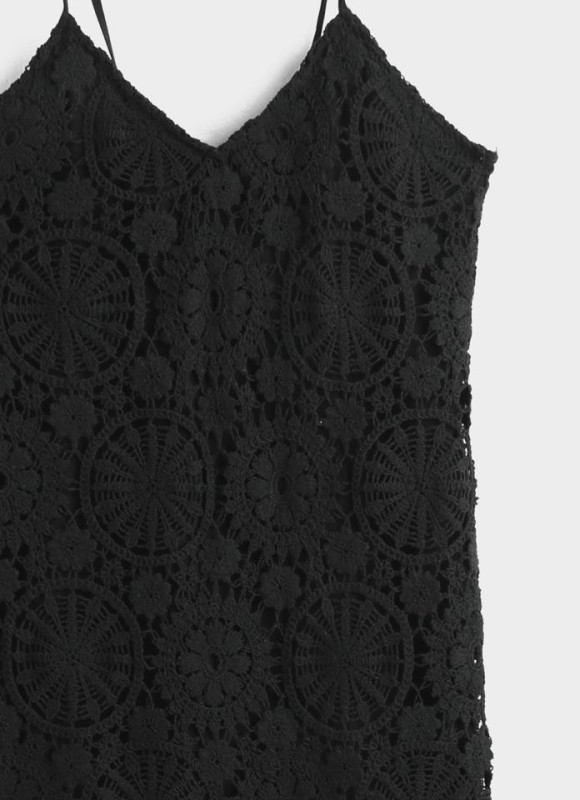 Vestido crochet atado