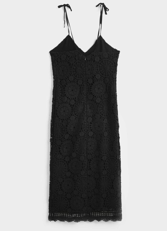 Vestido crochet atado