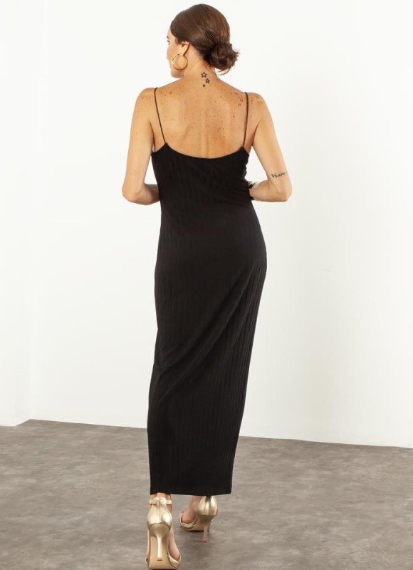 Vestido canalé tirantes