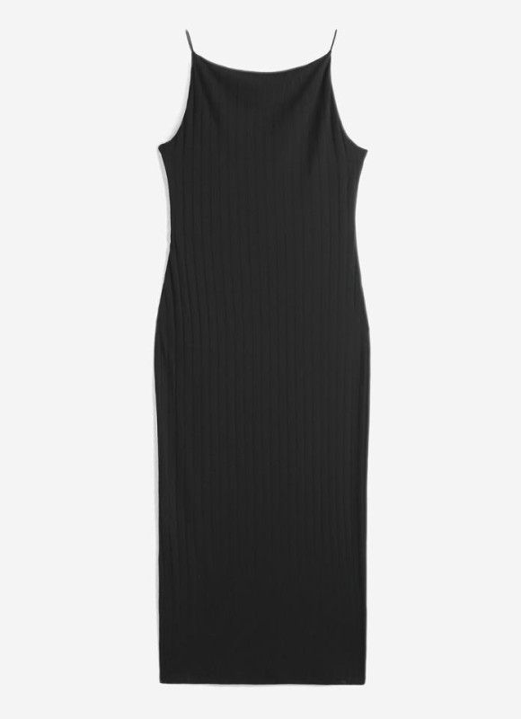 Vestido canalé tirantes
