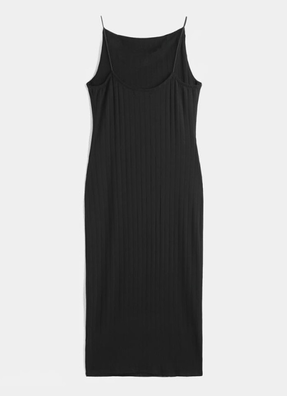 Vestido canalé tirantes