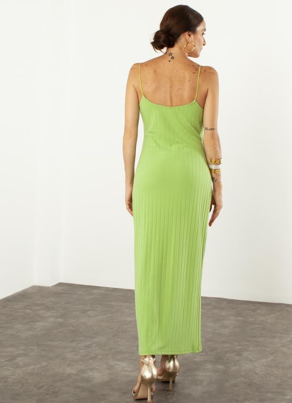 Vestido canalé tirantes
