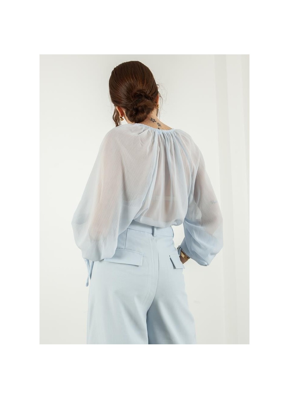 Blusa transparencias