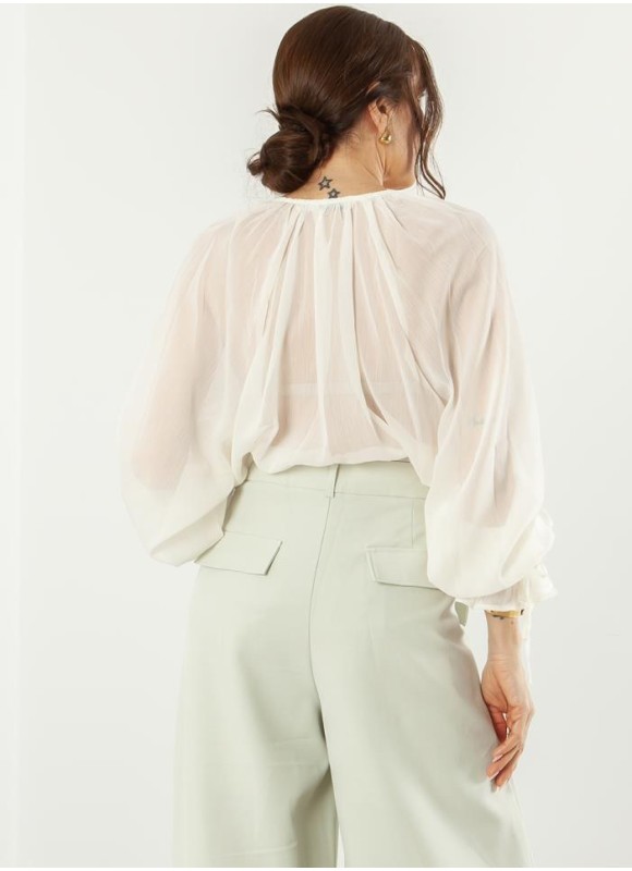 Blusa transparencias