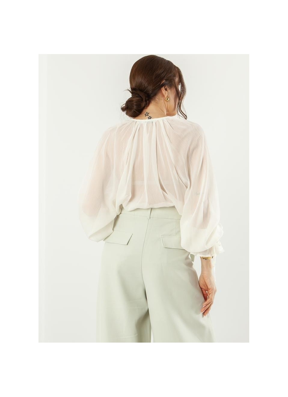 Blusa transparencias