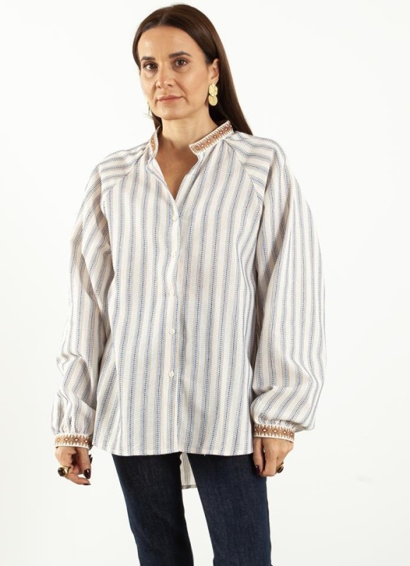 Camisa cuello maho