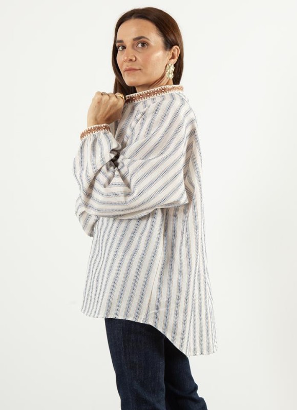 Camisa cuello maho