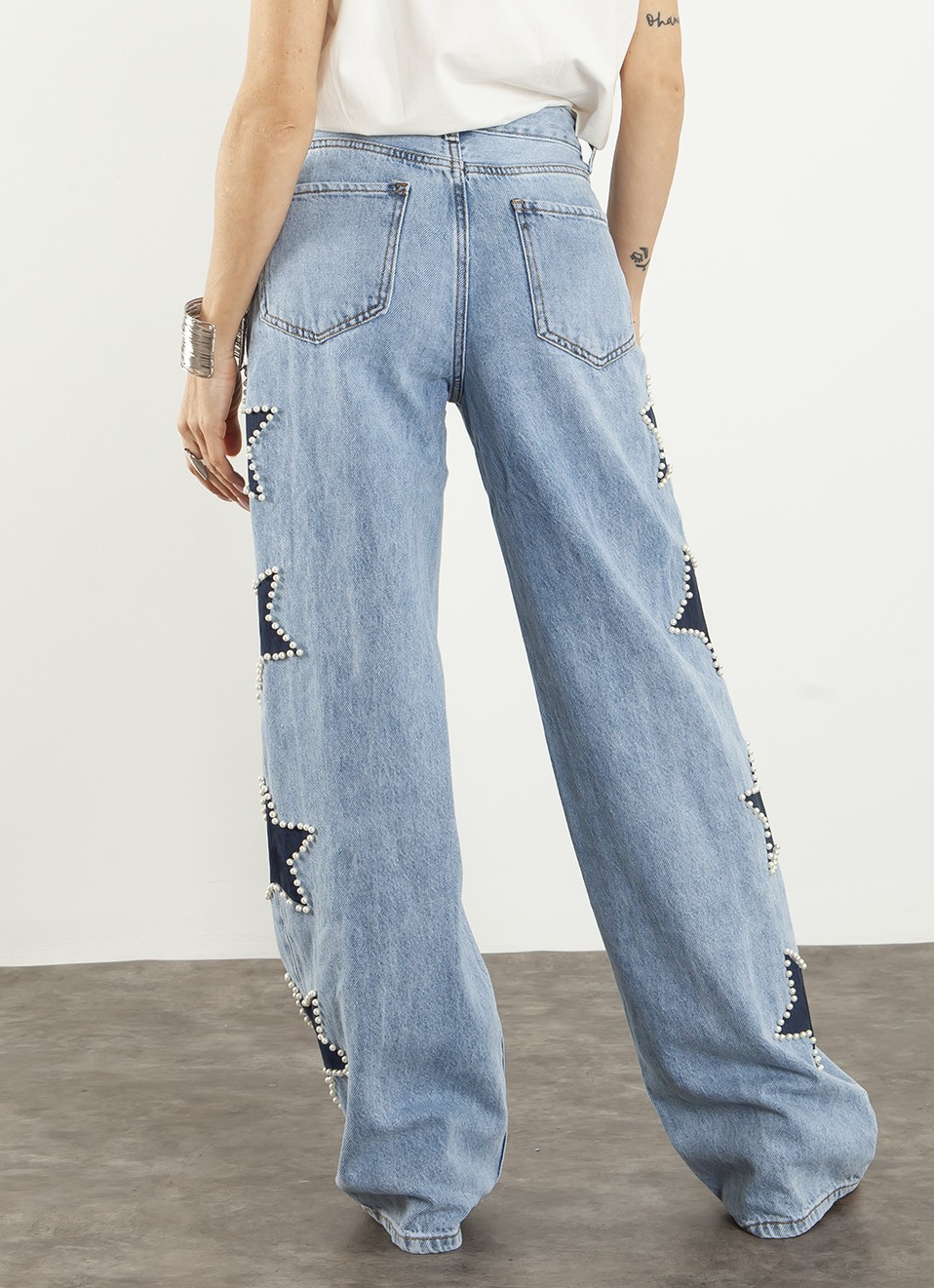 Jeans Estrellas wide led