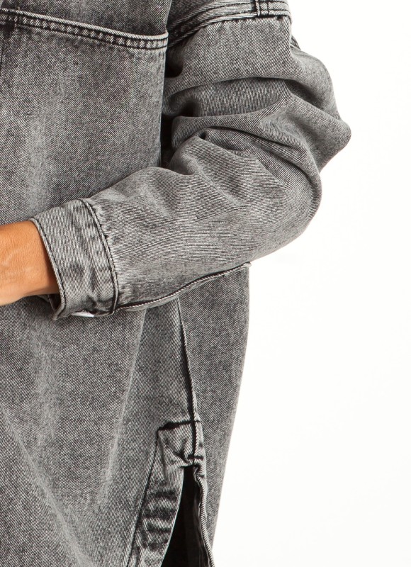 Cazadora denim oversize