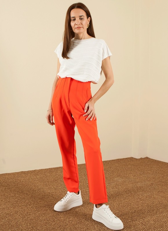 Pantalón Vestir Pinzas Colores 23€ | Premonición.online