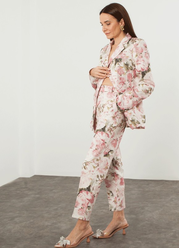 Pantalón vestir floral