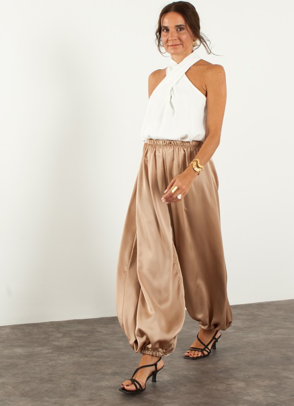 Pantalón Bombacho Satinado | Premonición.online