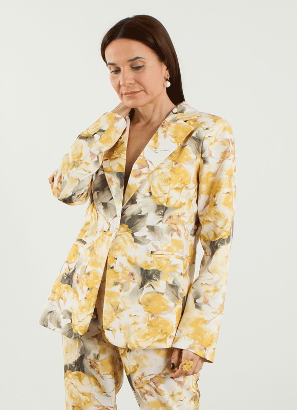 Blazer Floral Amarillo Primavera | Premonición.online