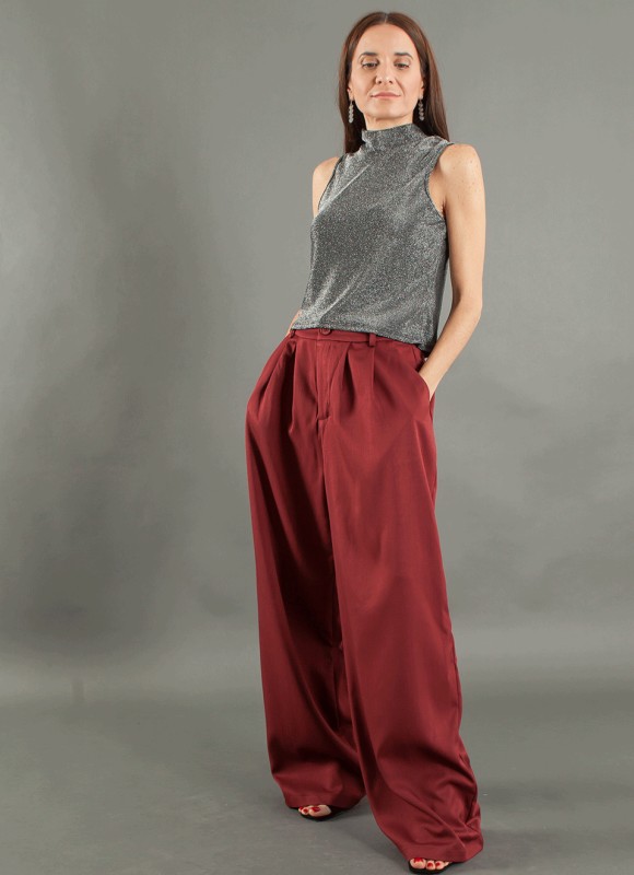 Pantalón Vestir Gris Mujer | Premonición.online
