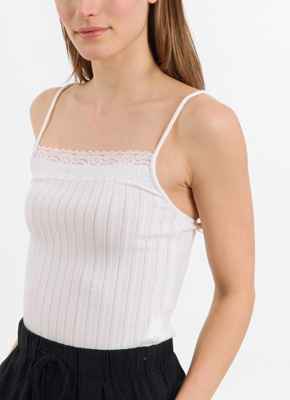 Top Canalé Crochet Blanco 11€ | Premonición.online