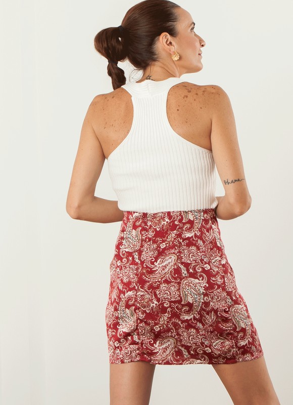 Top Canalé Blanco Escote Cuadrado | Premonición.online