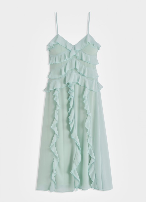Vestido Largo con Volantes | Tendencia Nueva Colección Premonicion.online