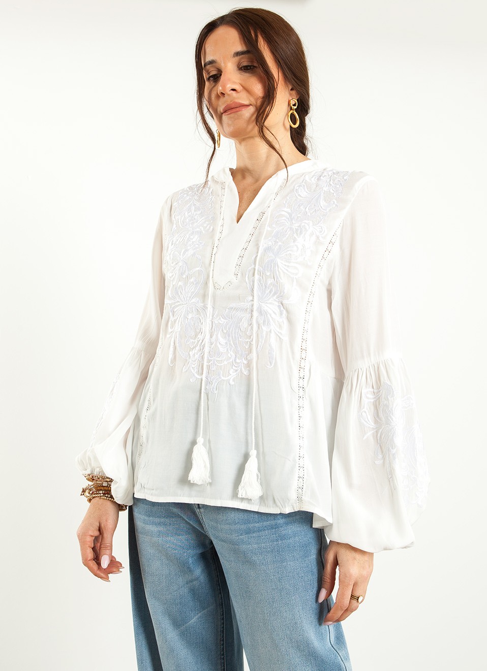 Camisa Bordada Mujer | Moda Femenina | Premonición.online