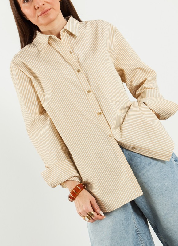 Camisa Rayas con Brillos Mujer | Moda Femenina | Premonición.online