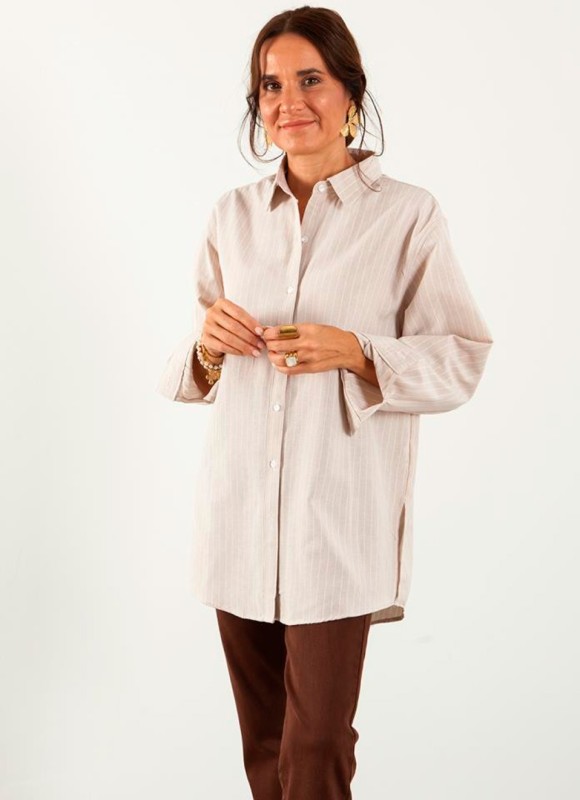 Camisa Oversize Mujer | Lisa y Rayas | S a XL | Desde 16€ | Premonición.online