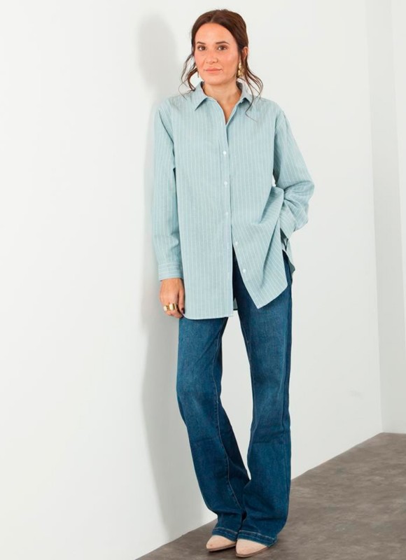 Camisa Oversize Mujer | Lisa y Rayas | S a XL | Desde 16€ | Premonición.online