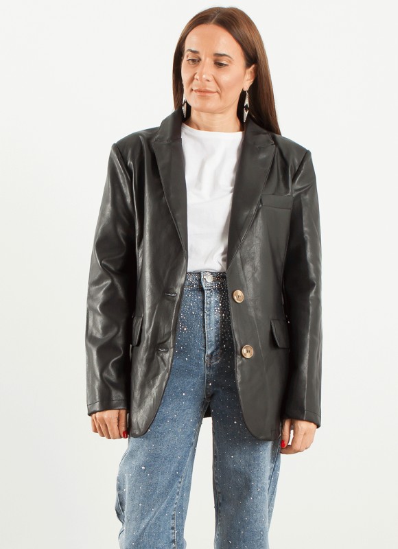 Americana Polipiel Negra 19,99€ | Premonición.online