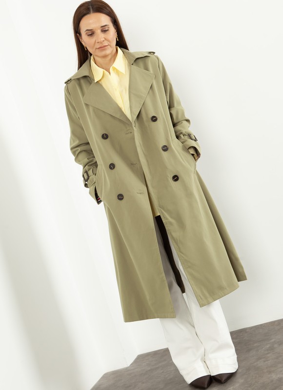 Gabardina Verde Larga Mujer | Tendencia Nueva Colección Premonicion.online