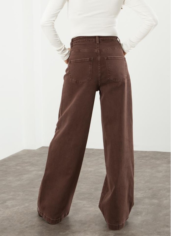 Jeans dad fit strass