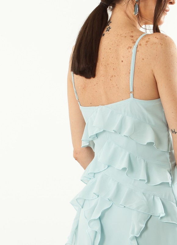 Vestido Largo con Volantes | Tendencia Nueva Colección Premonicion.online