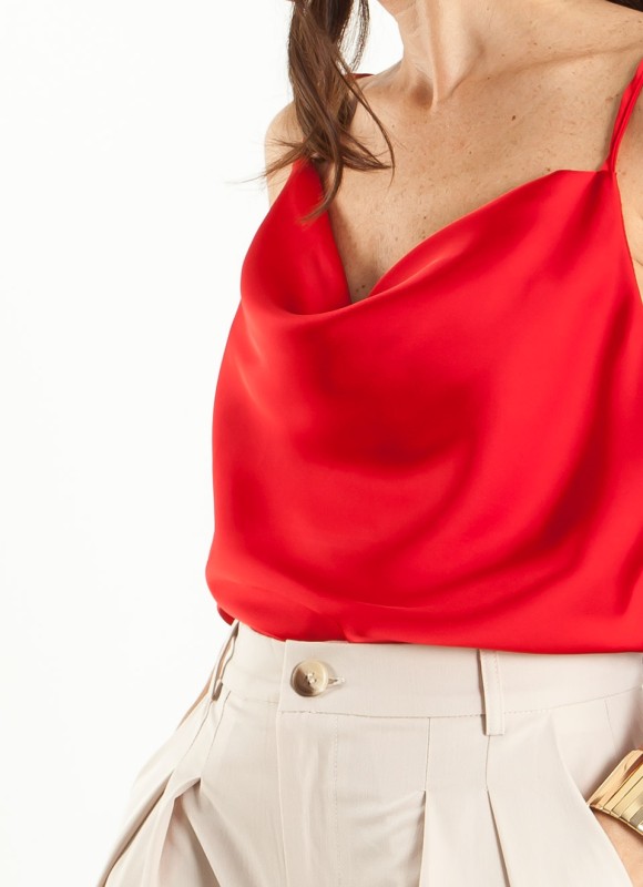 Blusa Satinada Tirantes Mujer | Moda Femenina | Premonición.online