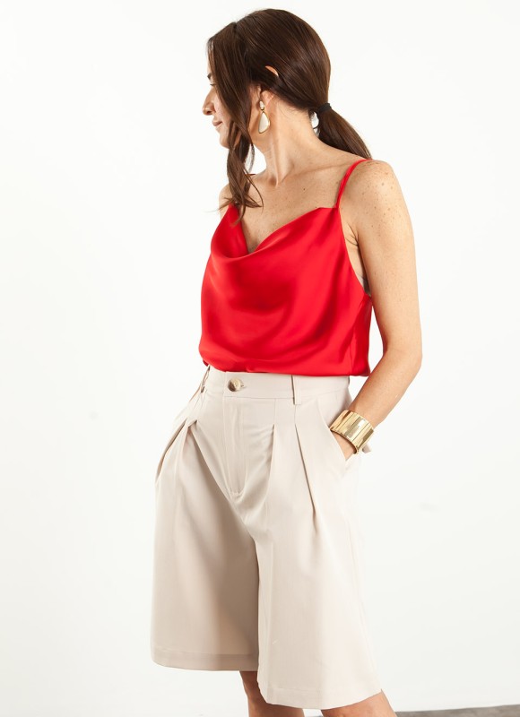 Blusa Satinada Tirantes Mujer | Moda Femenina | Premonición.online