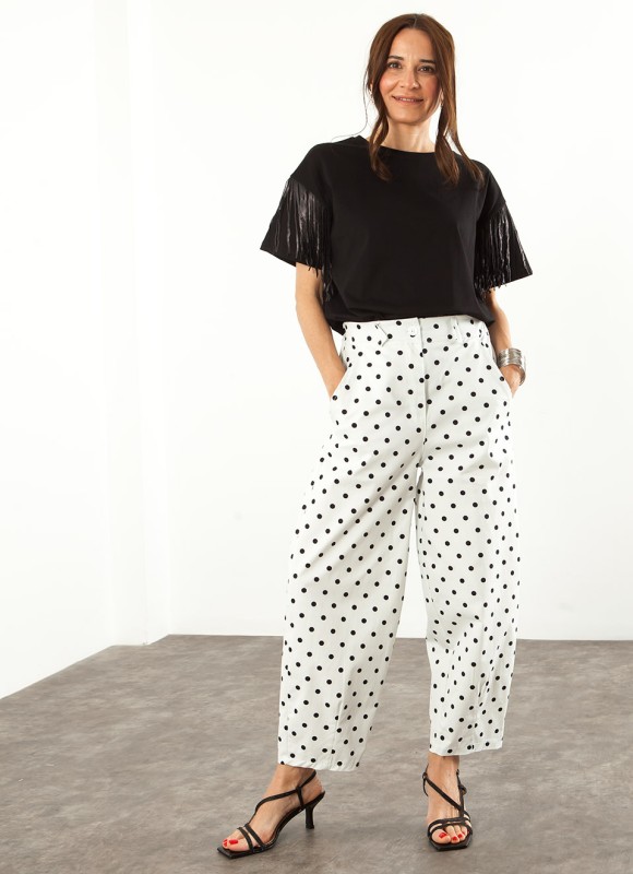Pantalón Balloon Lunares Mujer | Moda Femenina | Premonición.online
