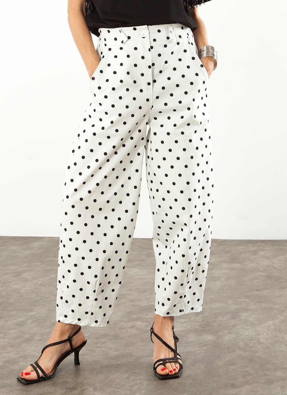 Pantalón Balloon Lunares Mujer | Moda Femenina | Premonición.online