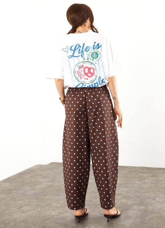 Pantalón Balloon Lunares Mujer | Moda Femenina | Premonición.online