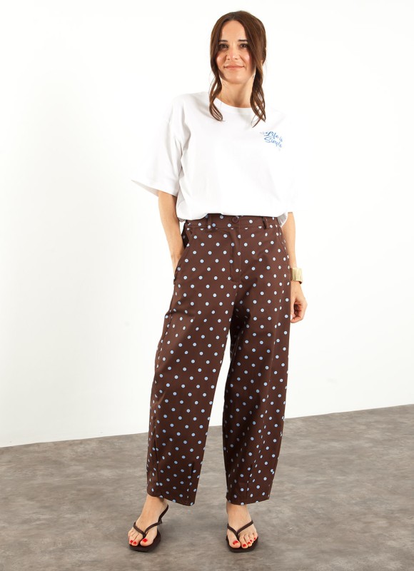 Pantalón Balloon Lunares Mujer | Moda Femenina | Premonición.online