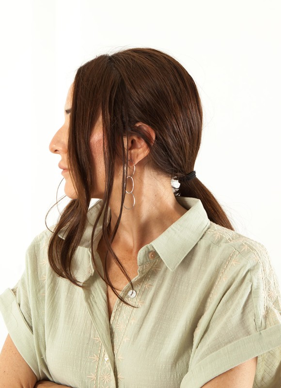 Pendientes Acero Inoxidable Plata Mujer | Premonición.online