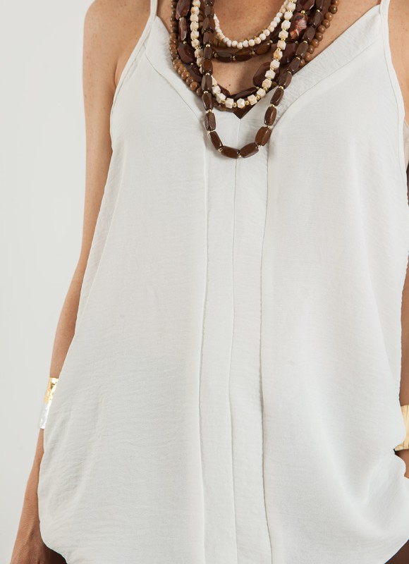 Blusa Tirantes Efecto Arrugado Mujer | Moda Femenina | Premonición.online